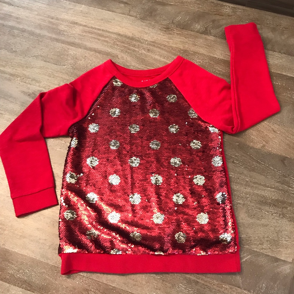 Girls Sequin Sweatshirt